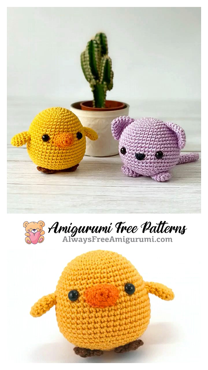 Amigurumi Cute Chicken Free Pattern - Always Free Amigurumi