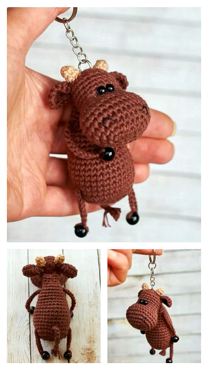 Teddy Bear Keychain Amigurumi Free Crochet Pattern - Always Free Amigurumi