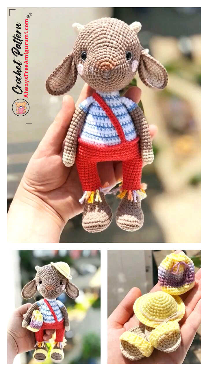 Amigurumi Goat Free Crochet Pattern - Always Free Amigurumi