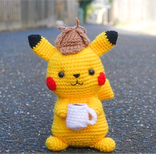 Free Pikachu crochet pattern amigurumi Pokemon - 53stitches