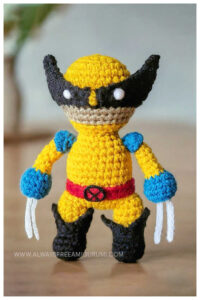 Amigurumi Wolverine Crochet Free Pattern - Amigurumi