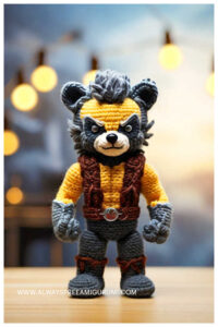 Amigurumi Wolverine Crochet Free Pattern - Amigurumi
