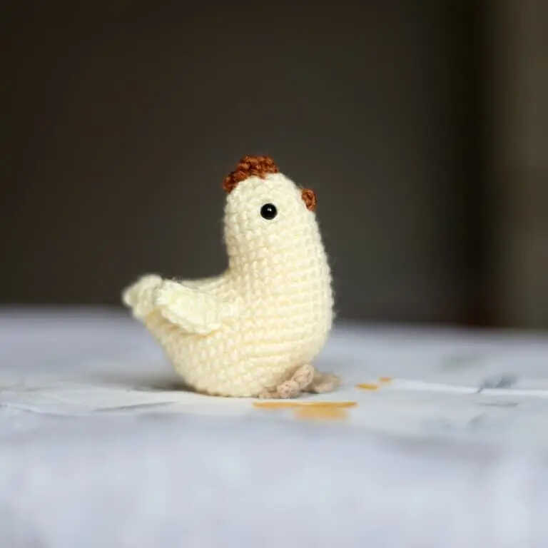 cute chicken amigurumi free crochet pattern small handmade bird toy